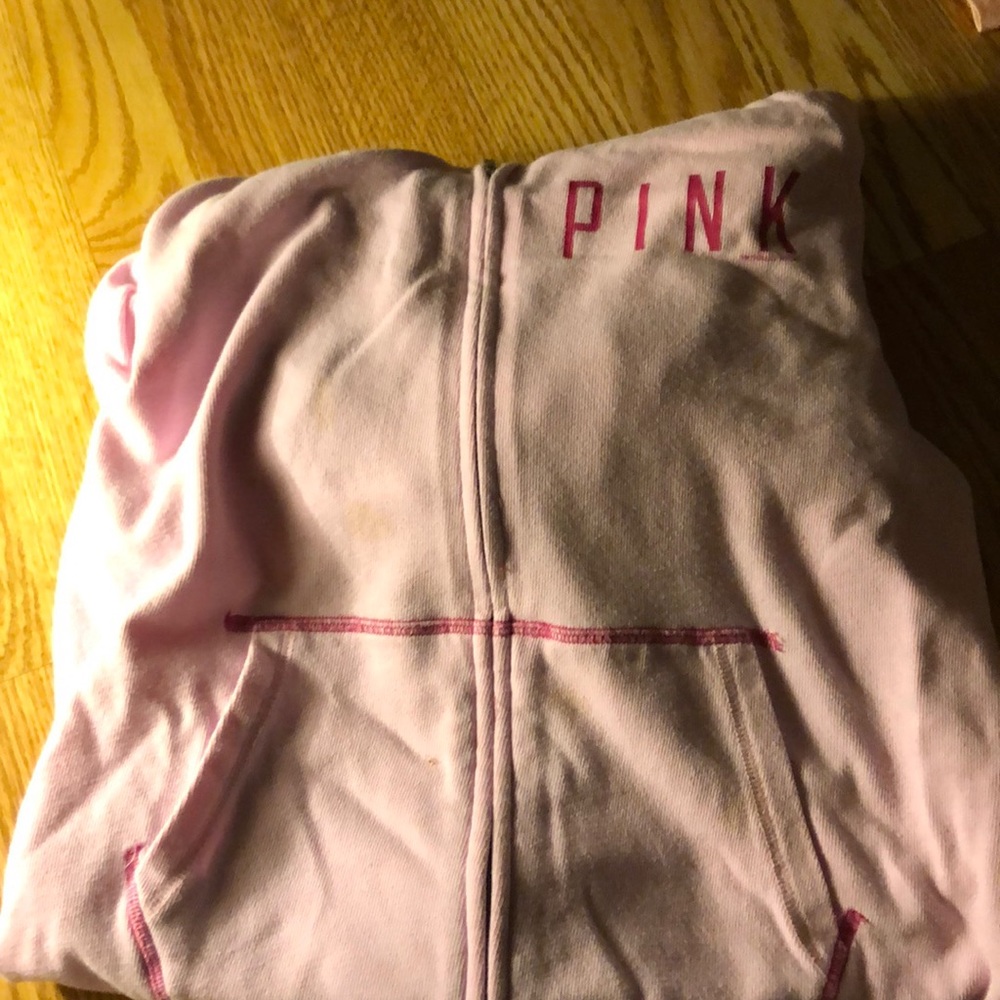 VS PINK LIGHT PINK ZIP UP